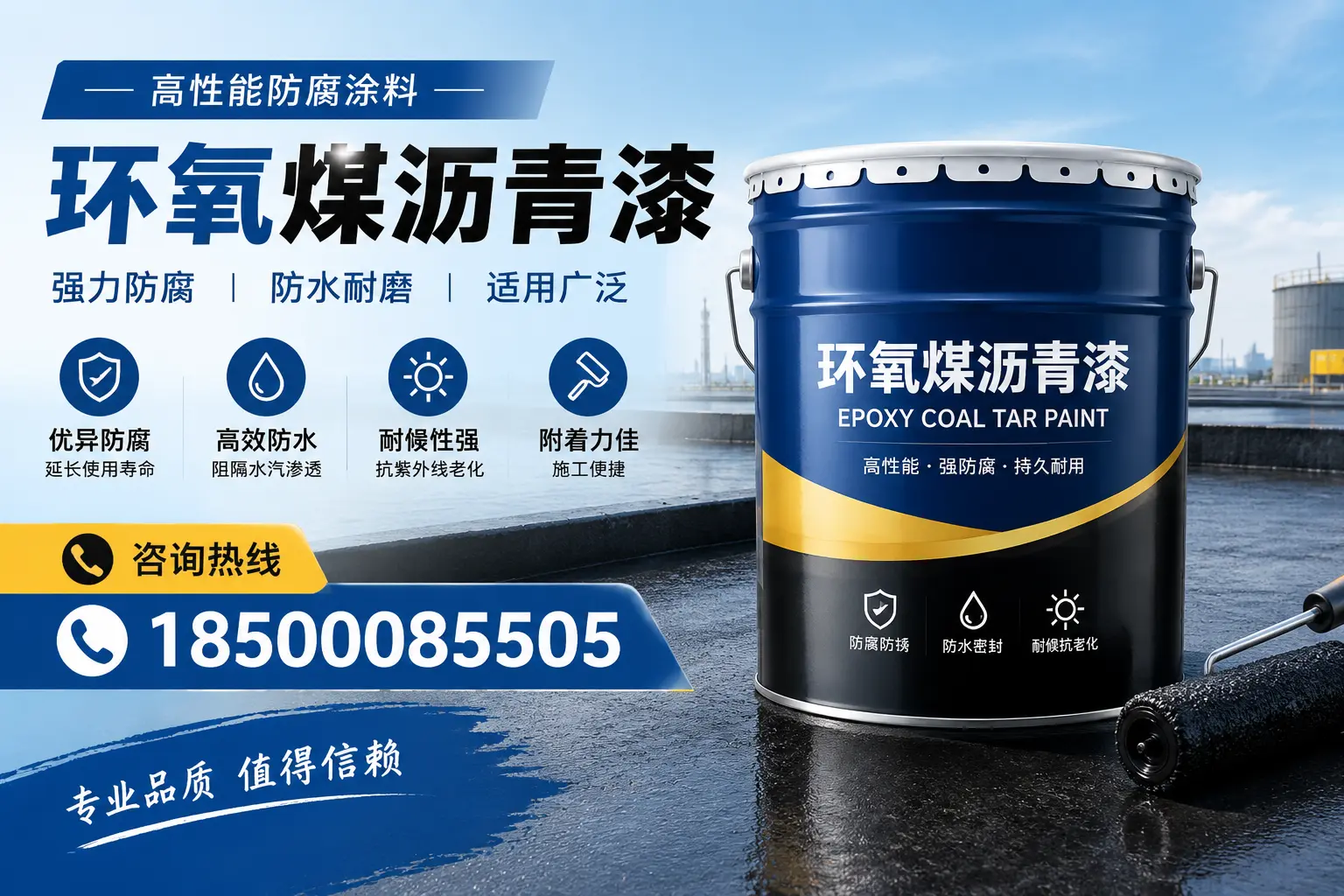 环氧煤沥青漆的主要成分与功能，济宁用户深度了解